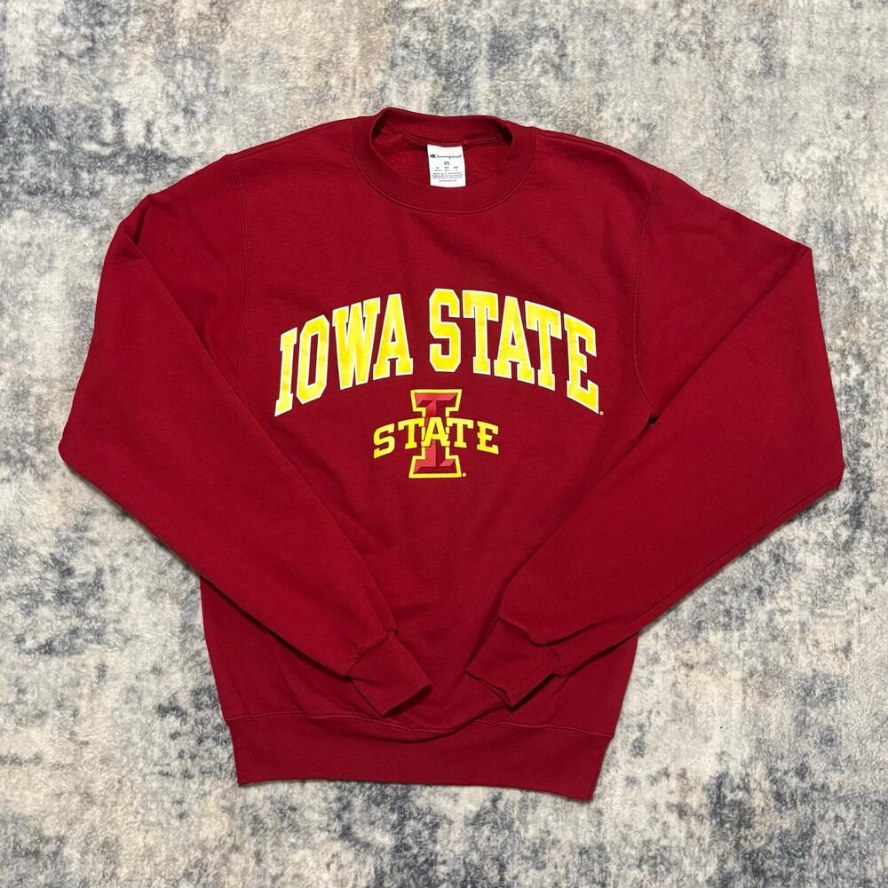 Iowa State Champion Crewneck Sweatshirt Red XS